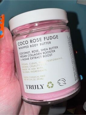 Truly rose fudge whipped body butter